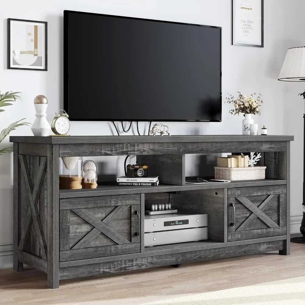 TV Stand for up to 65 Inch TV with Power Outlet various colors