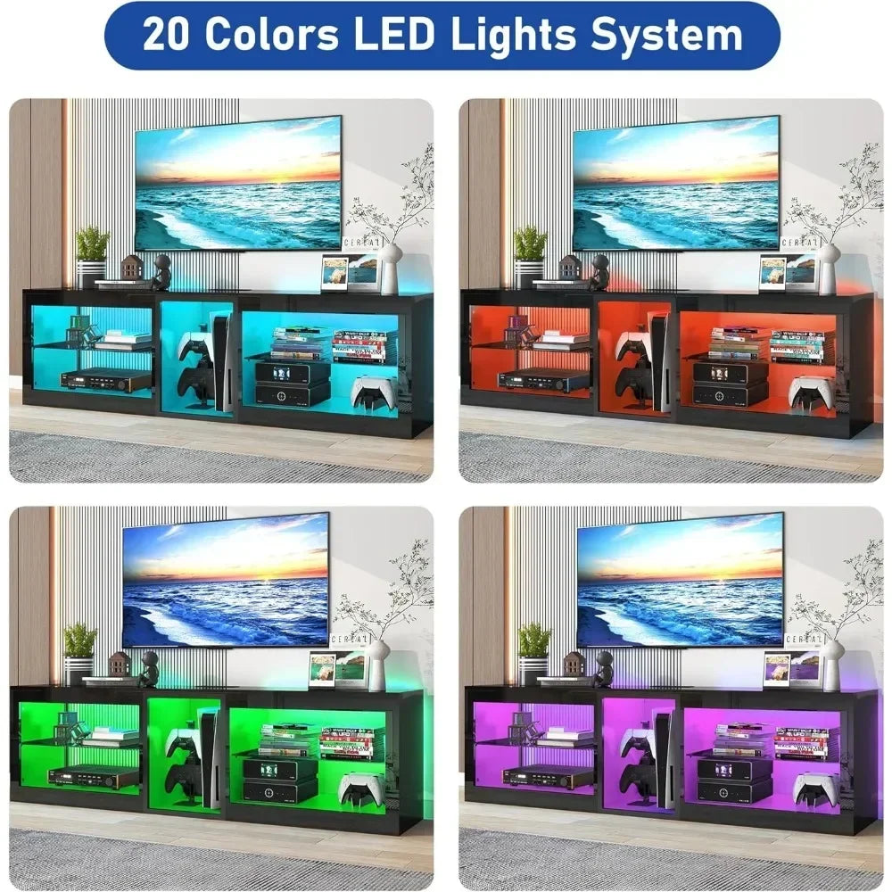 LED TV Stand W/Power Outlet