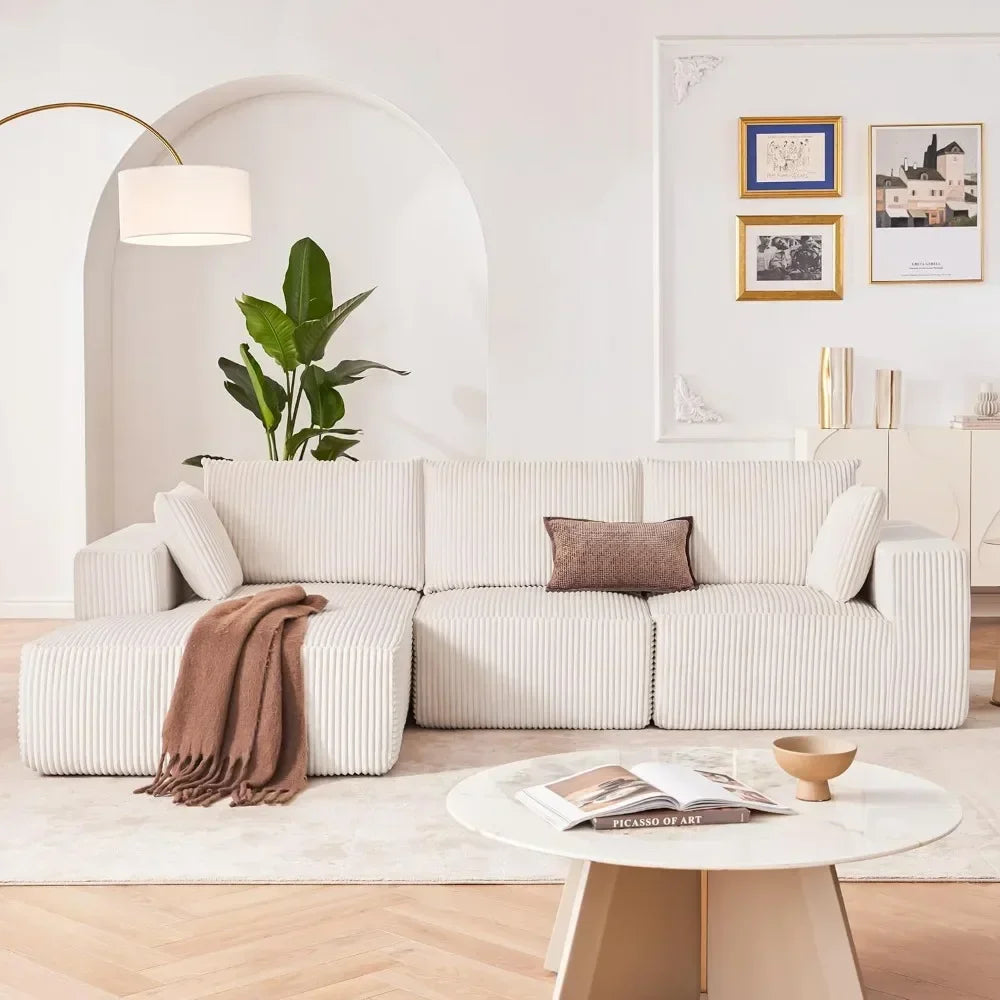 Sofa, 108” Modular Sectional Sofa, Sponge, various colors