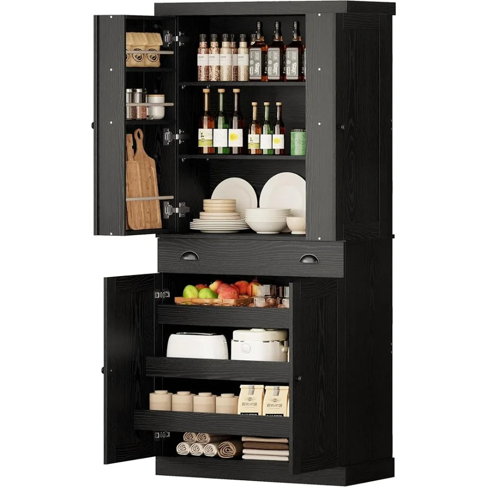Kitchen Pantry Cabinet 72" Height