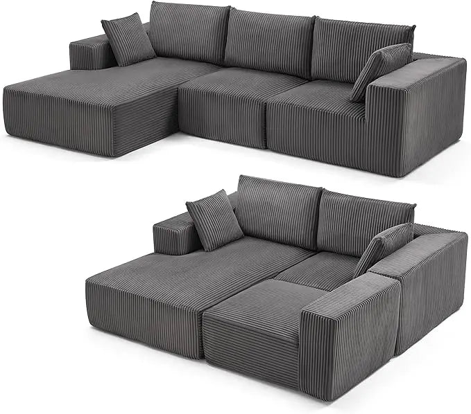 Sofa, 108” Modular Sectional Sofa, Sponge, various colors