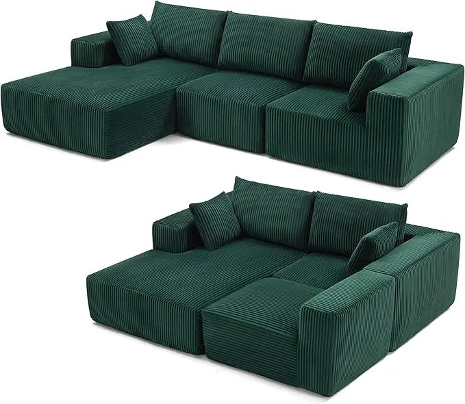 Sofa, 108” Modular Sectional Sofa, Sponge, various colors