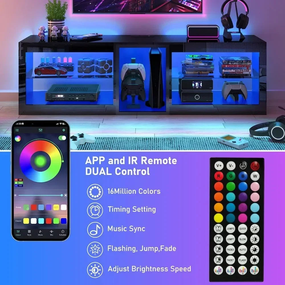 LED TV Stand W/Power Outlet