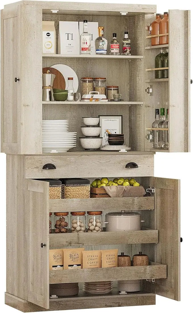 Kitchen Pantry Cabinet 72" Height