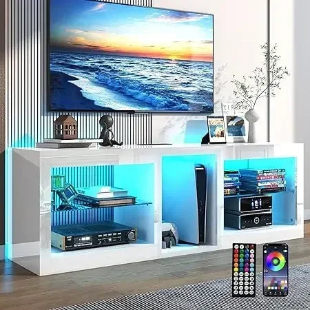 LED TV Stand W/Power Outlet