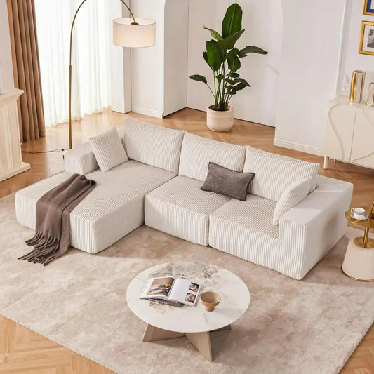 Sofa, 108” Modular Sectional Sofa, Sponge, various colors