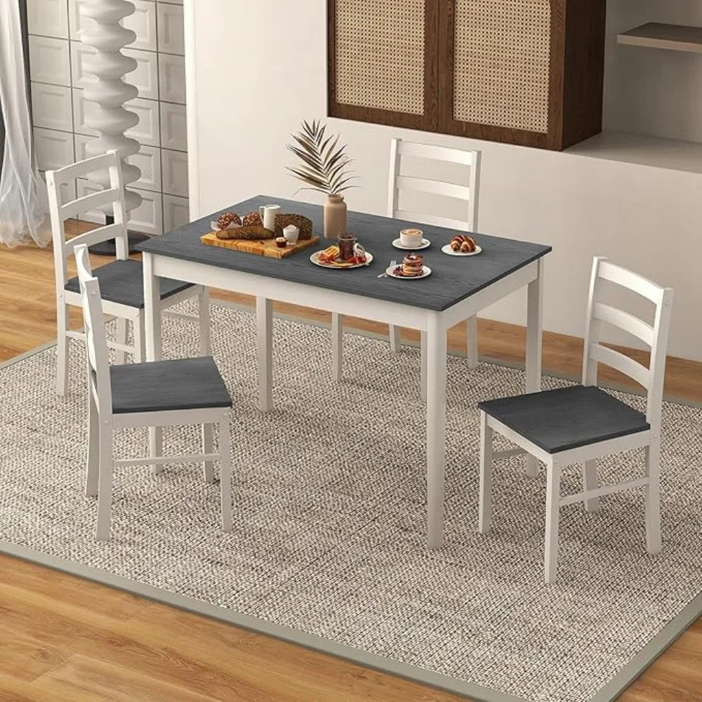 Dining Table Set for 4, Wood