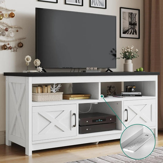 TV Stand for up to 65 Inch TV with Power Outlet