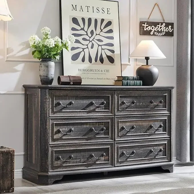 Farmhouse Dresser 54" Wide, various colors and drawer arrangements