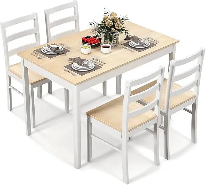 Dining Table Set for 4, Wood