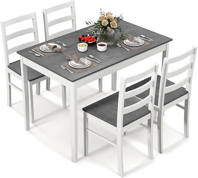 Dining Table Set for 4, Wood