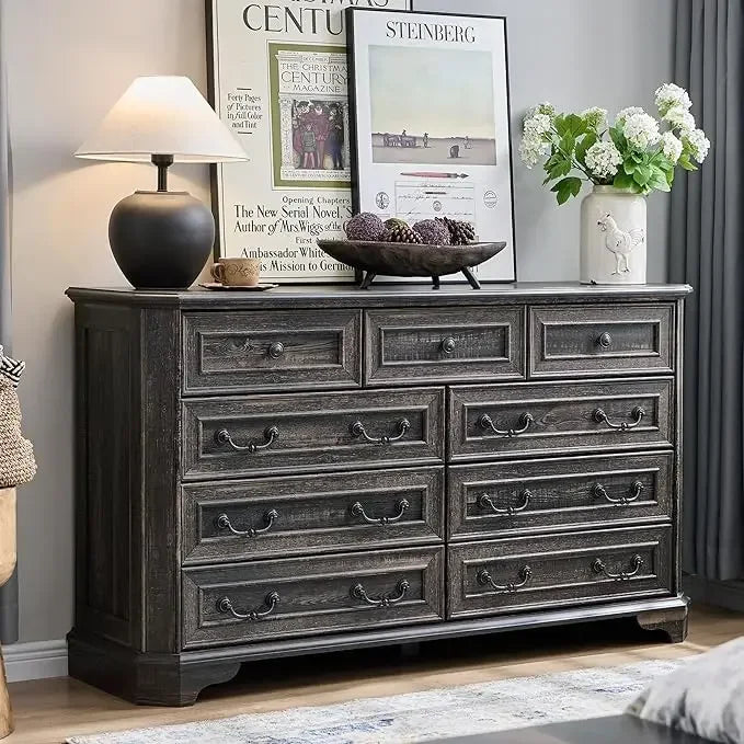 Farmhouse Dresser 54" Wide, various colors and drawer arrangements