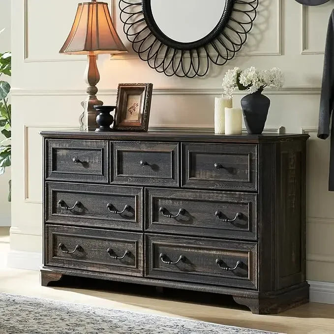 Farmhouse Dresser 54" Wide, various colors and drawer arrangements
